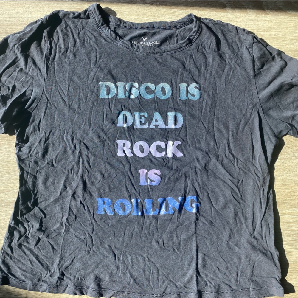 American Eagle - Disco is Dead Rock is Rolling Graphic Tee